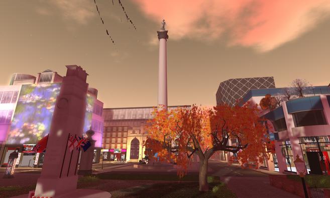 Nelson's Column in London City