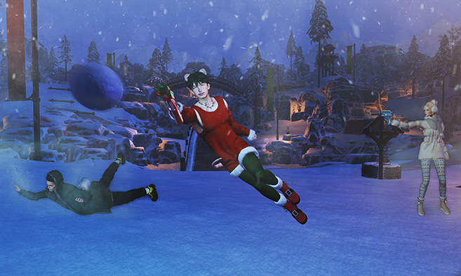 Linden & Resident Snowball Fight
